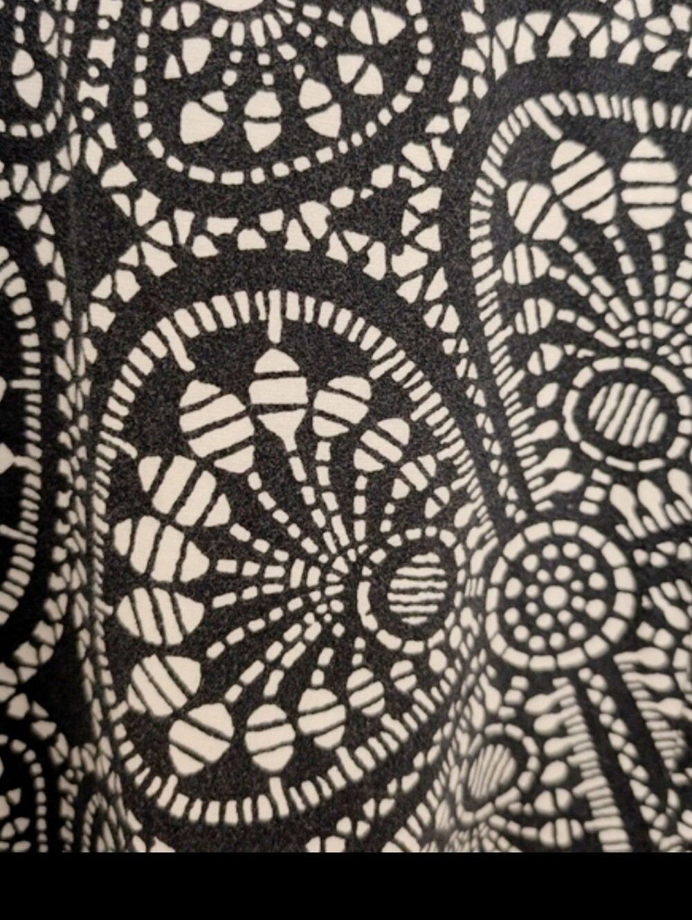 PATAGONIA Fit Flair Margot Dress Black White Geometric Mosaic Print Knit New - Picture 6 of 15